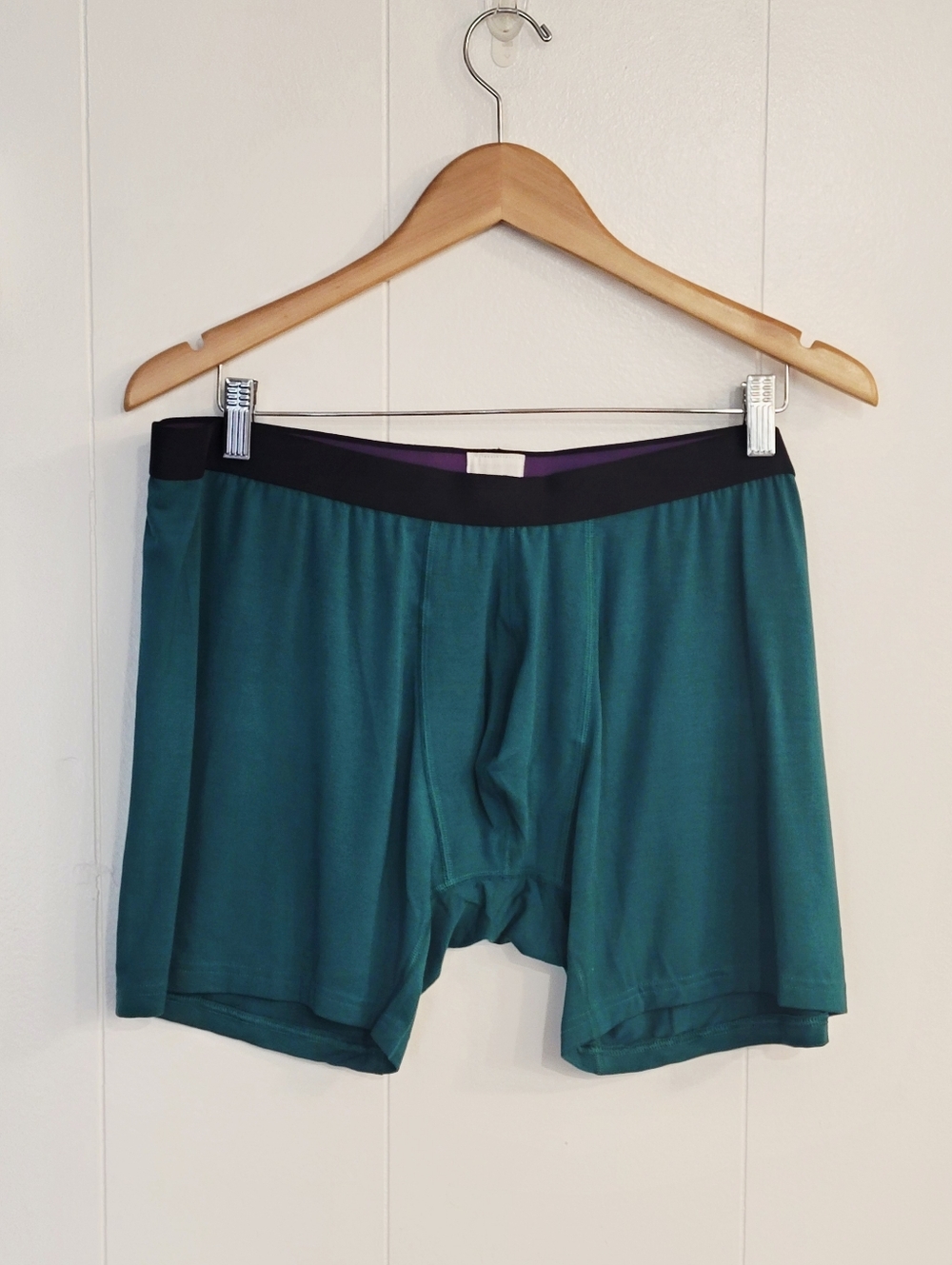 MeUndies Teal Boxer Briefs with Black Waistband